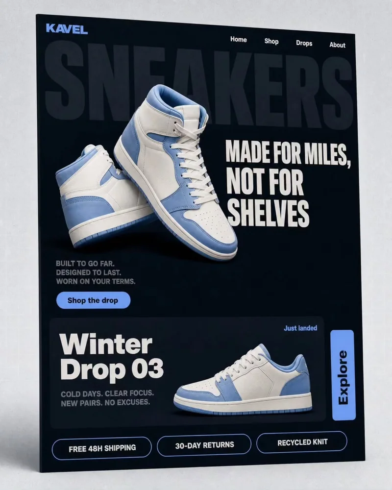 Kavel sneaker store design